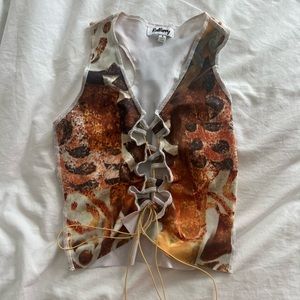 Tie Up Front Redberry Tank